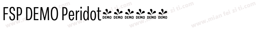 FSP DEMO Peridot字体转换